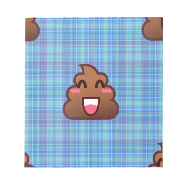 plaid poop emoji anteckningsblock (Framsida)