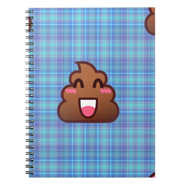 plaid poop emoji anteckningsbok (Framsidan)