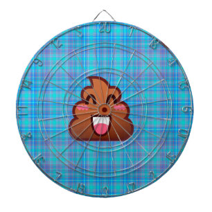 plaid poop emoji darttavla