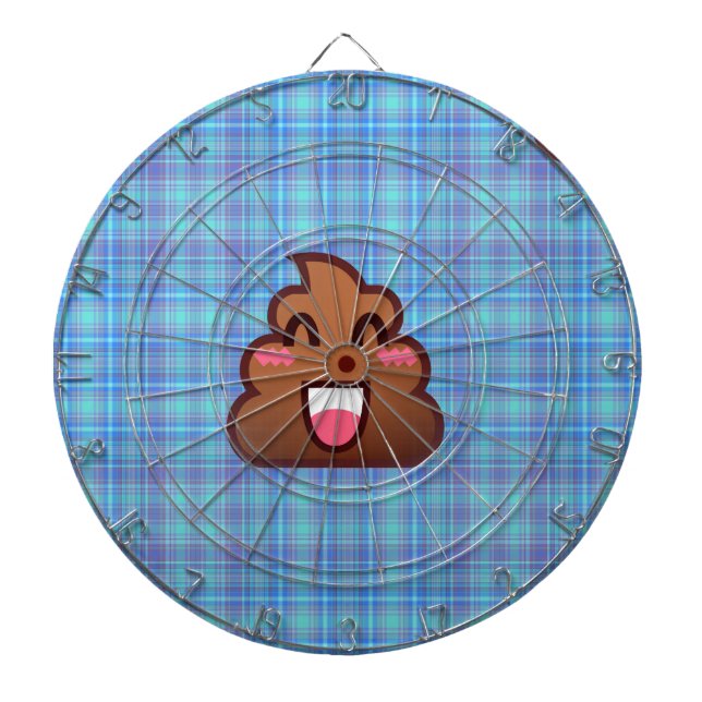 plaid poop emoji darttavla (Framsidan)