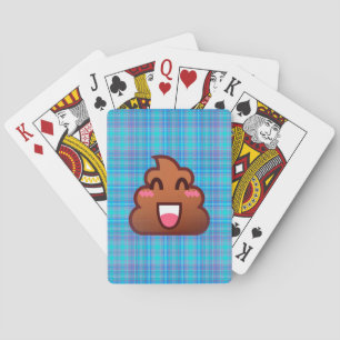 plaid poop emoji spel kort