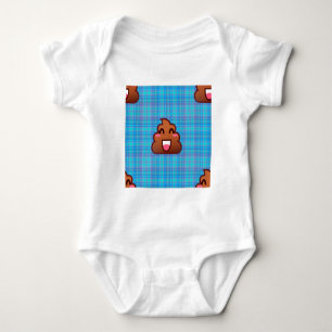 plaid poop emoji tee