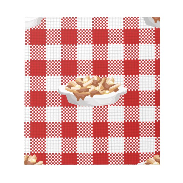 plaid poutine anteckningsblock (Framsida)