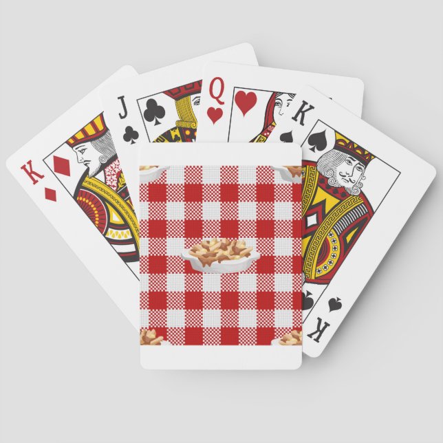 plaid poutine spel kort (Baksidan)