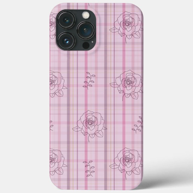 Plaid rose pink  (Baksida)