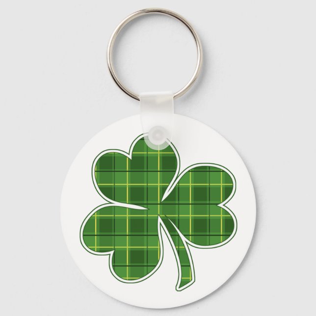 PLAID SHAMROCK - nyckelkedja Nyckelring (Framsida)