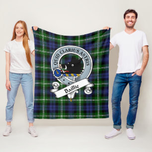 Plaid Sherpa Filta Baillie Classic Clan Skotsk Fleecefilt