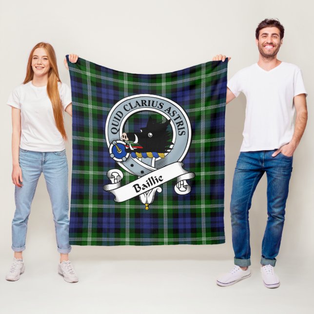 Plaid Sherpa Filta Baillie Classic Clan Skotsk Fleecefilt (På plats)