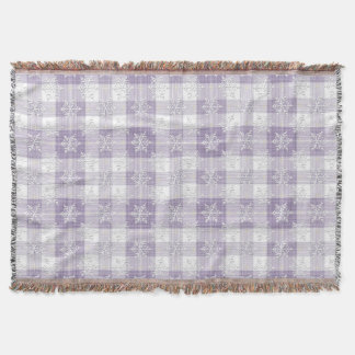 Plaid Snöflinga Kastfilt Filt