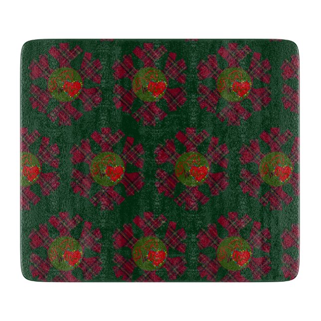 Plaid Snowflake Cutting Boards (Framsidan)