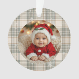 Plaid Snowflake Family Keepsake