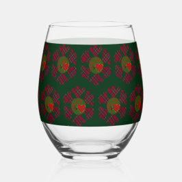 Plaid Snowflake Glassware