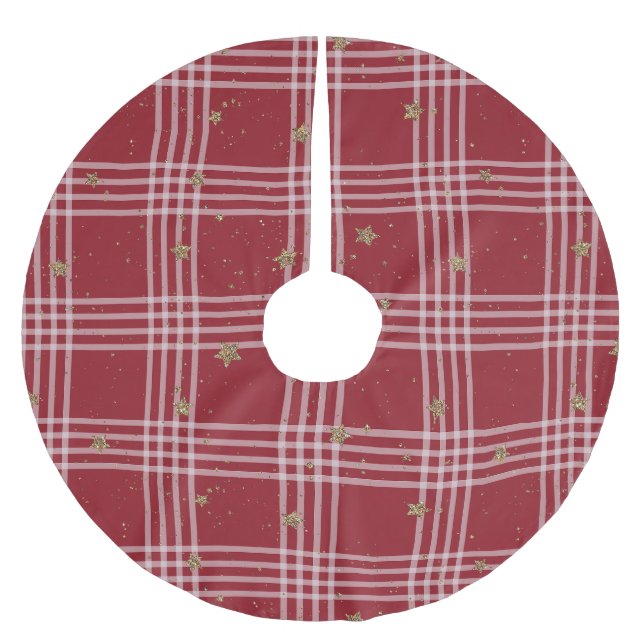 Plaid & Stardust Julgransmatta Borstad Polyester (Framsidan)