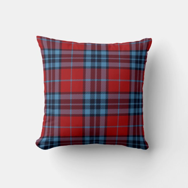 plaid tartan accent couch dekorative pelare kudde (Framsida)