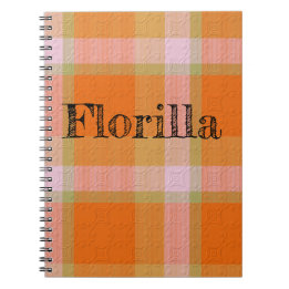 Plaid With Pattern  Notebook Anteckningsbok