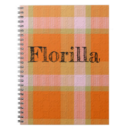 Plaid With Pattern  Notebook Anteckningsbok