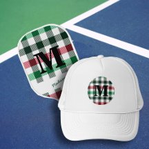 Plaids Preppy Färg Anpassningsbar Monogram