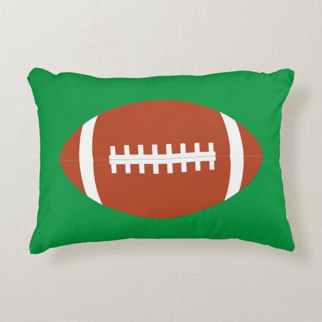 Plain American Football Player/Coach Dekorativ kud Prydnadskudde (Framsidan)