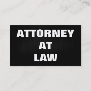 Plain Attorney på Law Affärskort Visitkort