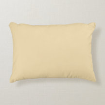 Plain Banana Cream Färg-kvadrataccent Pillow