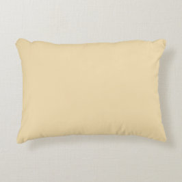 Plain Banana Cream Färg-kvadrataccent Pillow Prydnadskudde