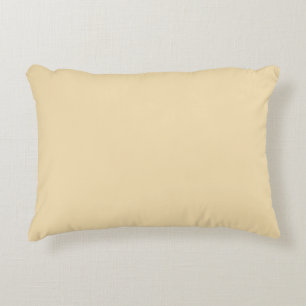 Plain Banana Cream Färg-kvadrataccent Pillow Prydnadskudde