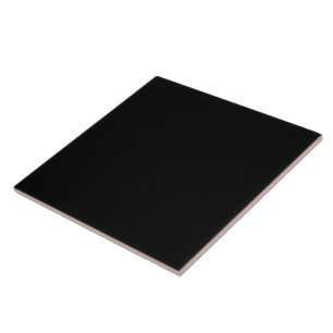 Plain Black Kakelplatta