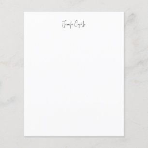 Plain Black White Minimalist Calligraphy