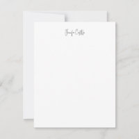 Plain Black White Minimalist Calligraphy