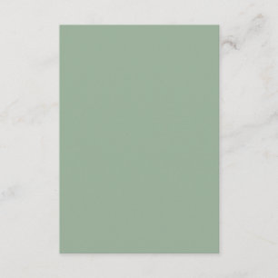 Plain Blank Sage Grönt Bröllop Tilläggskort