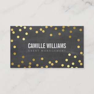 PLAIN BOLD MINIMAL CONetti guld-klasschalkboard Visitkort