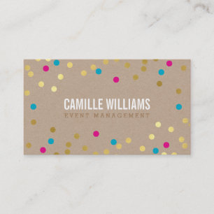 PLAIN BOLD MINIMAL CONetti guld rosa Blue Visitkort