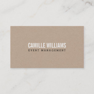 PLAIN BOLD MINIMAL Smart Text Naturlig kraft Visitkort