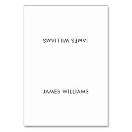 Plain Bröllop Place Cards White Bordsnummer