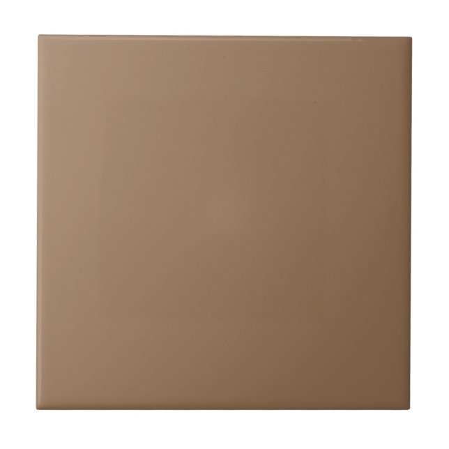 Plain Chestnut Brown Solid Färg Tile Kakelplatta (Framsidan)