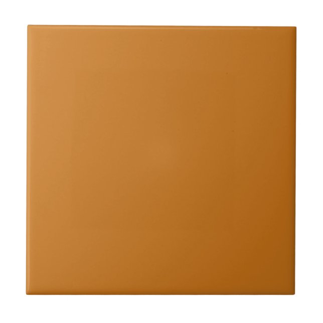 Plain Cinnamon Orange Brown Solid Färg Tile Kakelplatta (Framsidan)