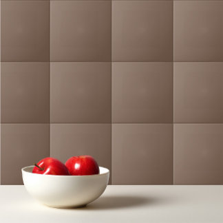 Plain color dark taupe pastel brown kakelplatta