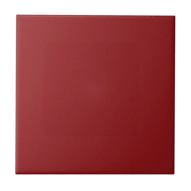 Plain Crimson Red Solid Färg Tile Kakelplatta (Framsidan)