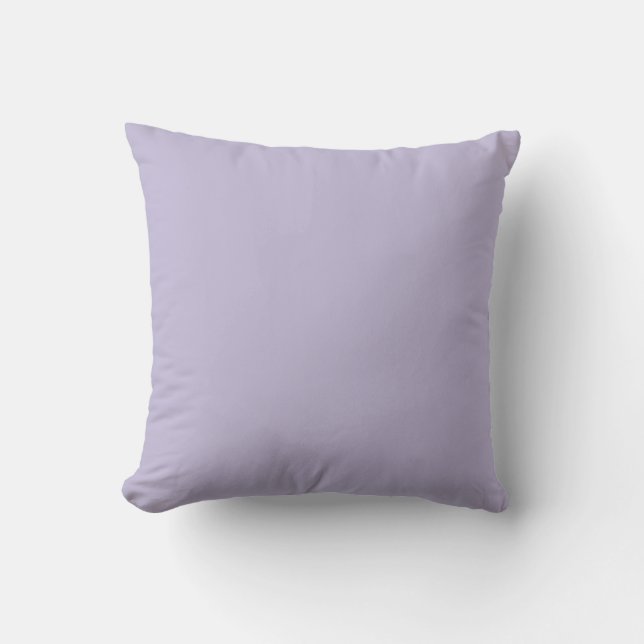 Plain dusty lavender solid color kudde (Framsida)