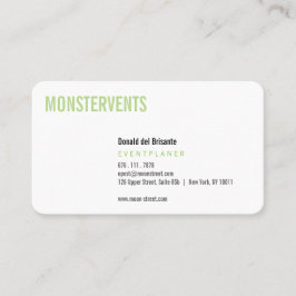 Plain Event Planer Visitkort