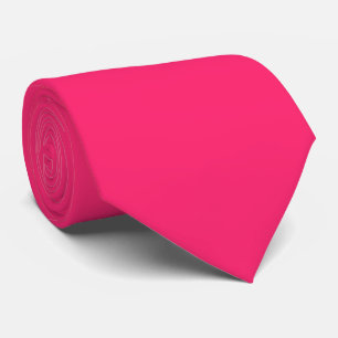 Plain färg amaranth radikal röd rosa slips
