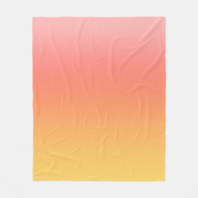 Plain färg - Gult till Misty Rosa Mbre Fleecefilt (Framsidan)