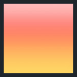 Plain färg - Gult till Misty Rosa Mbre Poster<br><div class="desc">Färgämnen för gult, orange, rött och rosa.</div>