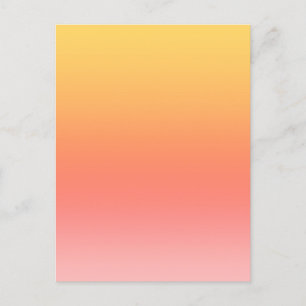 Plain färg - Gult till Misty Rosa Mbre Vykort