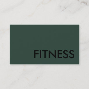 Plain Fitness Modern Minimalist Visitkort