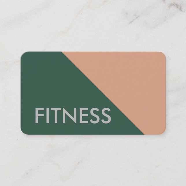 Plain Fitness Modern Minimalist Visitkort (Framsida)