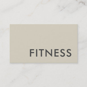 Plain Fitness Trainer Sport Modern minimalist Visitkort