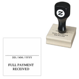 Plain "FULL PAYMENT RECEIVED" Stämpel