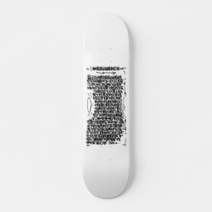 Plain ’Heart Sutra Shakyo’ Deck Mini Skateboard Bräda 18,5 Cm