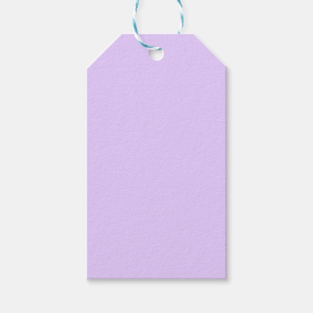 Plain Lilac Background Presentetikett (Framsidan)